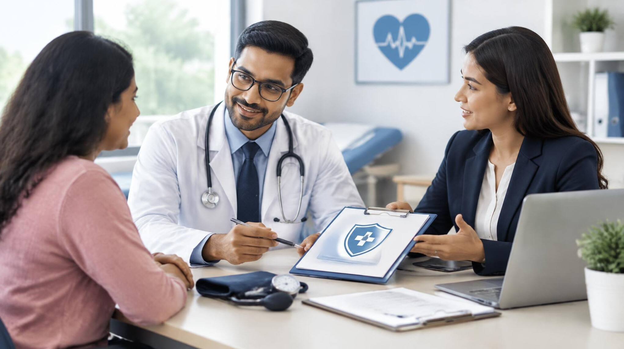 doctor consulting patient
